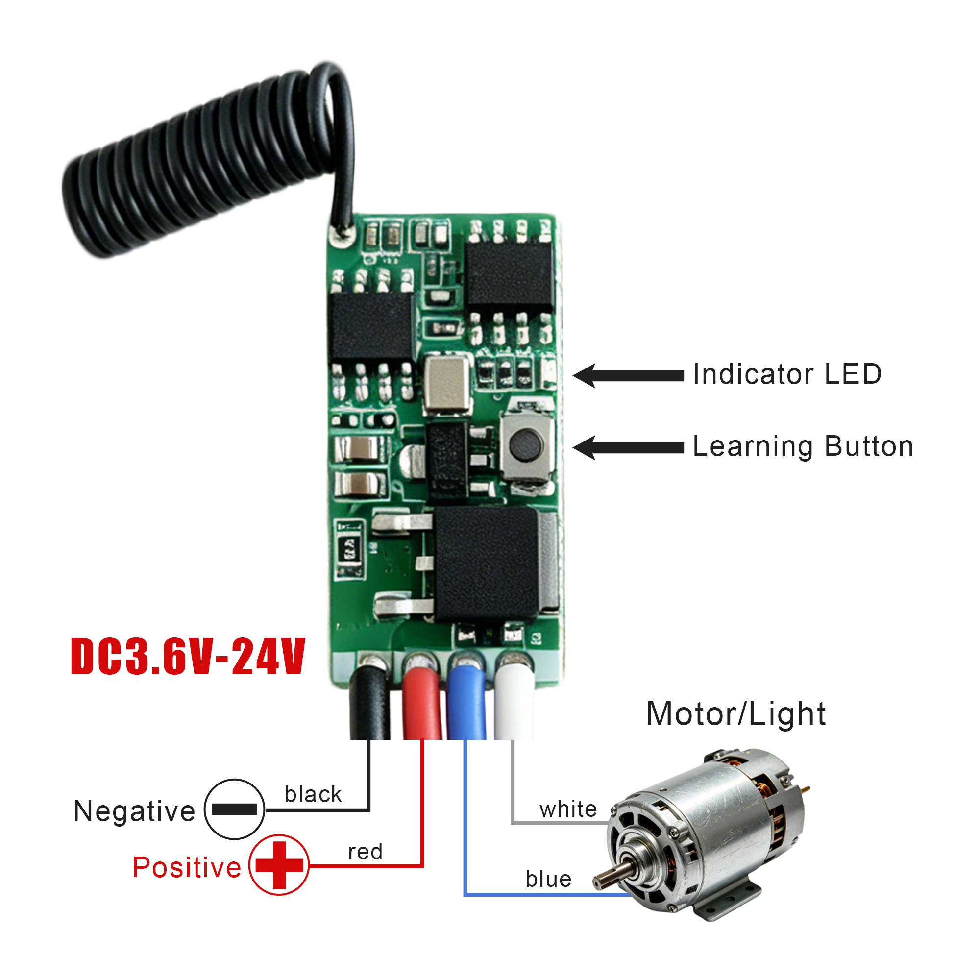DC 3.7V-24V 433MHz Mini Wirele - Motor Driver Module review and price
