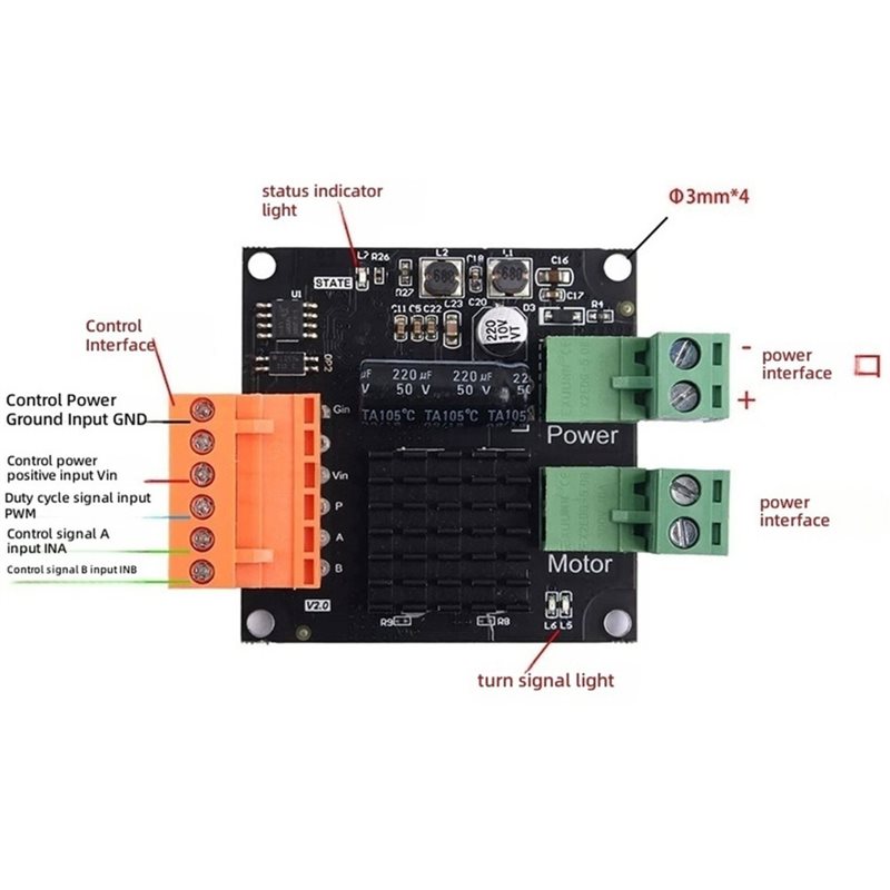 12/24V 16A DC Motor Driver Mod - Motor Driver Module review and price
