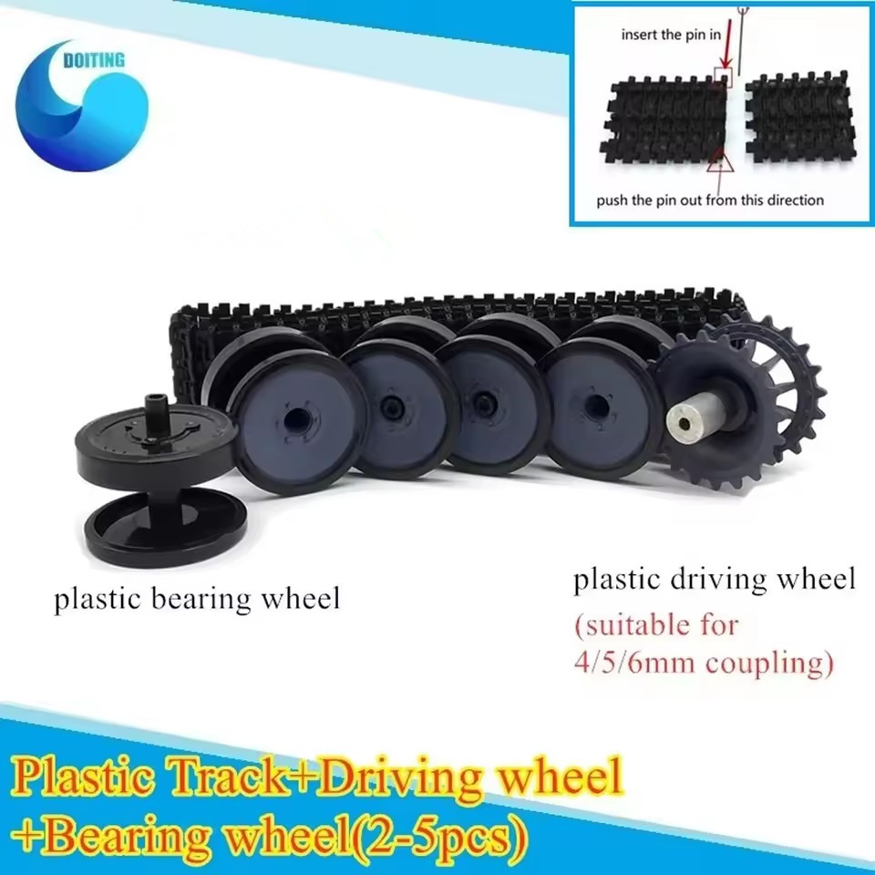 Plastic Wheels+Plastic Track S - Tracked Robot Chassis review and price
