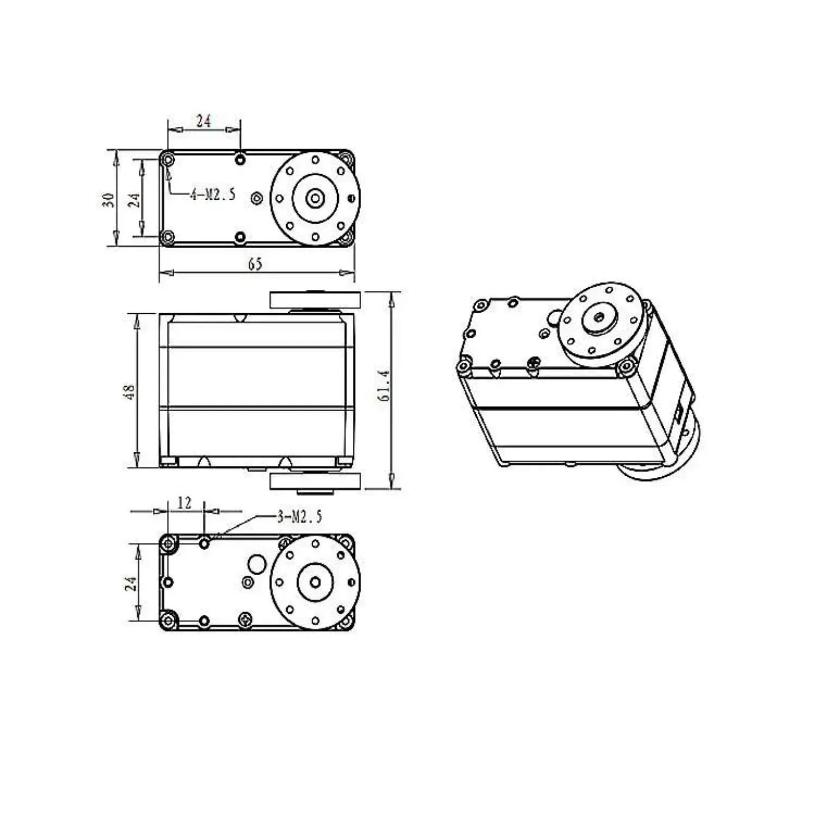 RDS51160 Digital Servo 24V 160 - Servo Bracket review and price