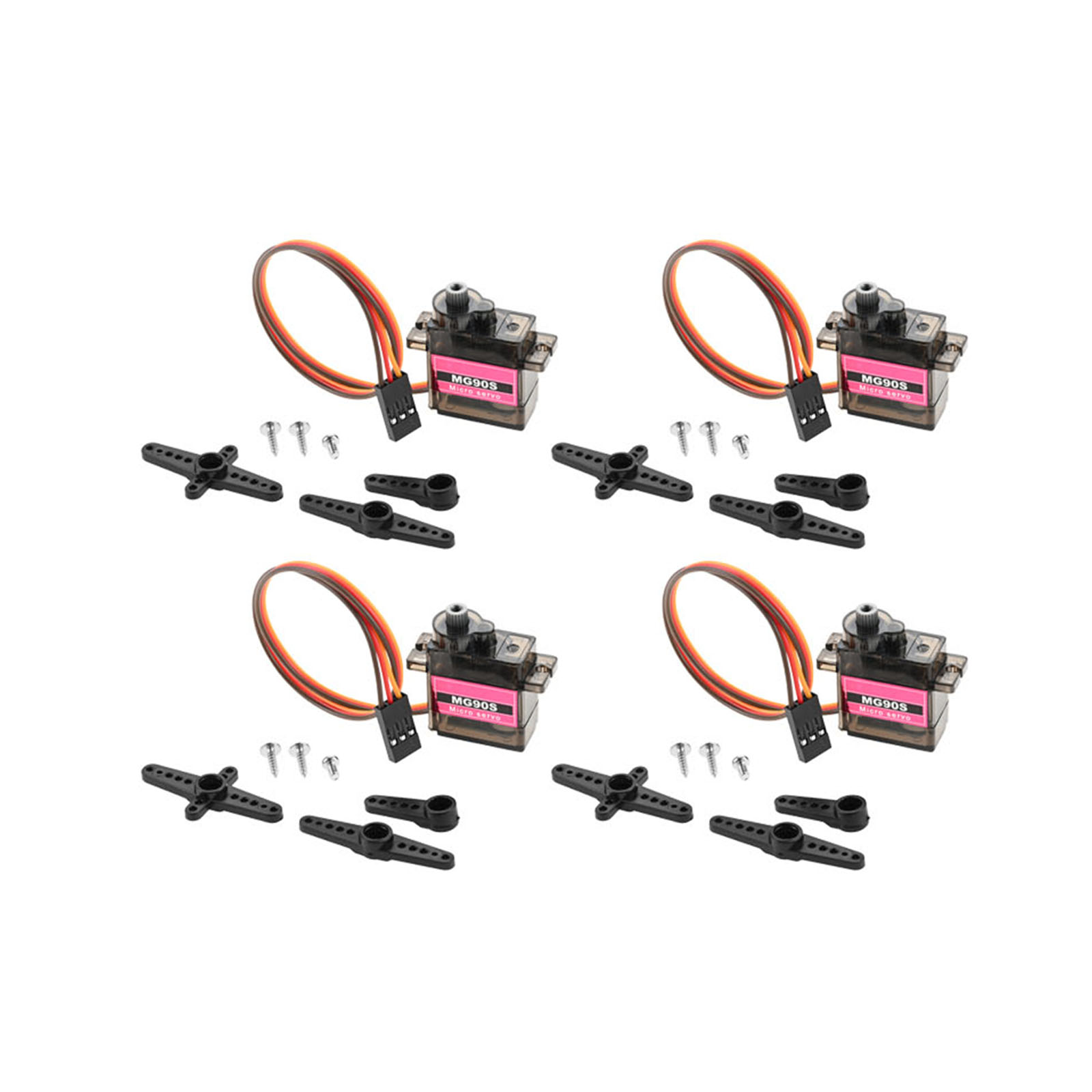 4pcs Micro Servo Metal Gear 90 - Robot Arm Metal review and price