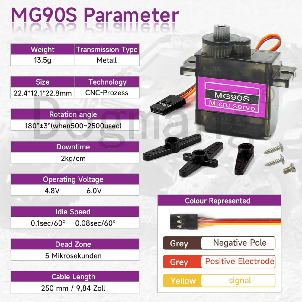 MG90S Servo 1/2/4/10/20/50 Pcs - Sg90 Servo review and price