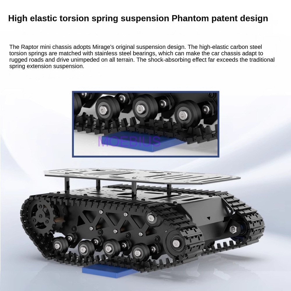 10KG Payload Metal Shock Absor - Tracked Robot Chassis review and price